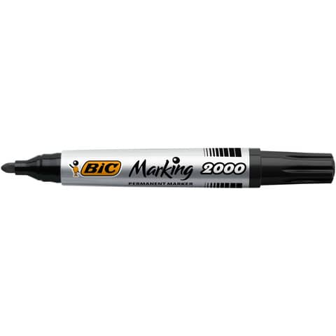 Marcatore permanente BIC Marking 2000 punta conica 4,95 mm - assortiti - conf. 4 pezzi - 8209112